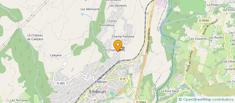 localisation de l'entreprise LA BRINGUE  EMBRUN