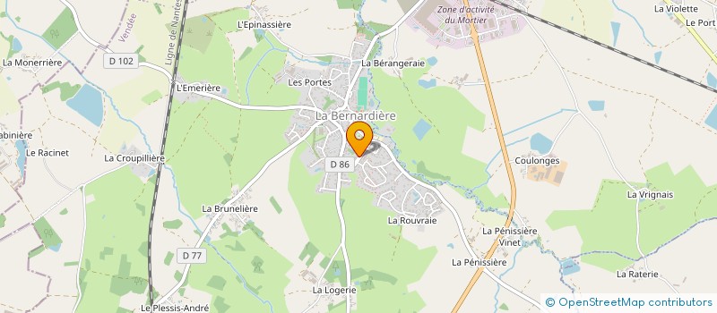 localisation de l'entreprise LA BRINGUERIE FESTIVAL  CUGAND-LA-BERNARDIERE