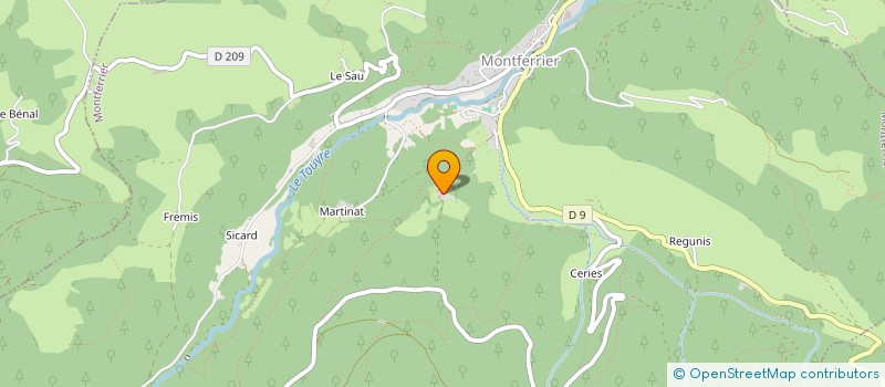 localisation de l'entreprise LA BRINSSOU à MONTFERRIER