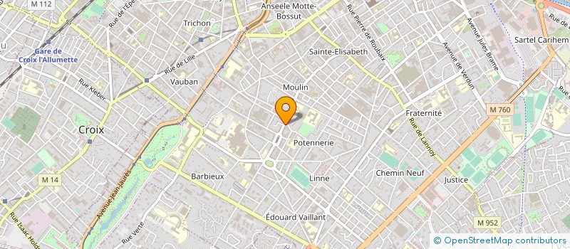 localisation de l'entreprise LA BRIOCHE à ROUBAIX