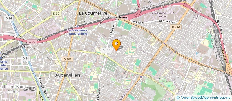 localisation de l'entreprise LA BRIOCHE à AUBERVILLIERS