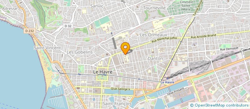 localisation de l'entreprise LA BRIOCHE CHAUDE à LE HAVRE