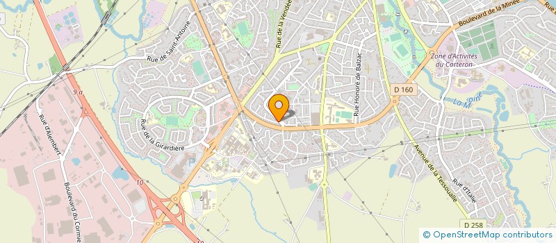 localisation de l'entreprise LA BRIOCHE GELINEAU à CHOLET