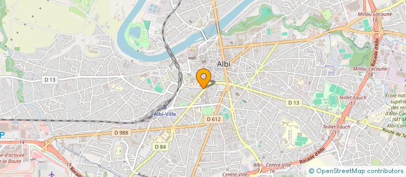 localisation de l'entreprise LA BRIOCHERIE LAPEROUSE à ALBI