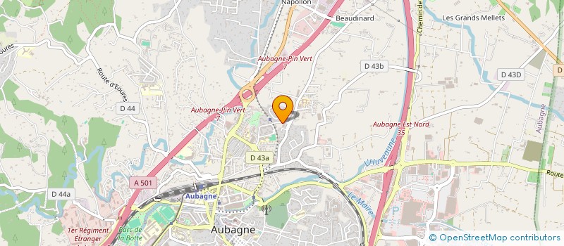 localisation de l'entreprise LA BRIOCHINE à AUBAGNE