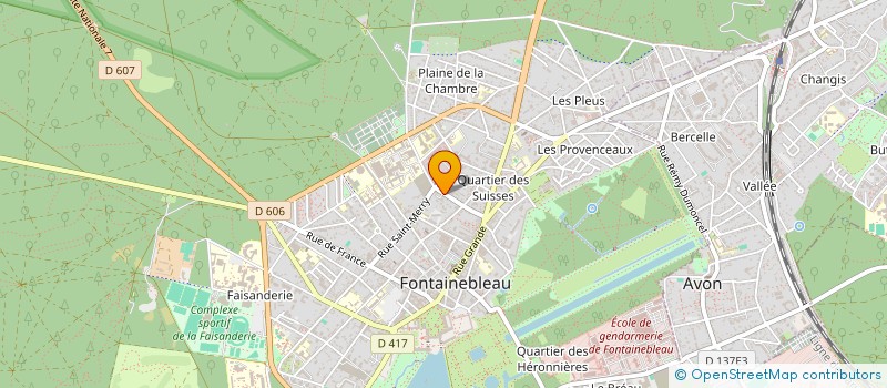 localisation de l'entreprise LA BRIOUETTE  FONTAINEBLEAU