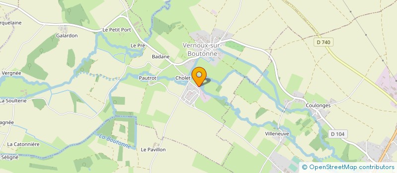 localisation de l'entreprise LA BRIOUXAISE DES BOIS à VERNOUX-SUR-BOUTONNE