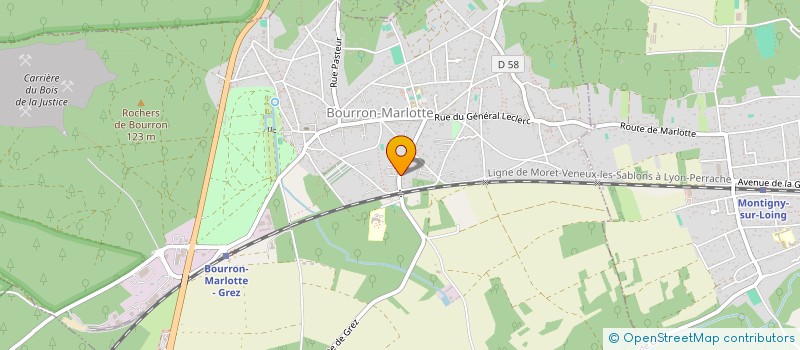 localisation de l'entreprise LA BRIQUE  BOURRON-MARLOTTE