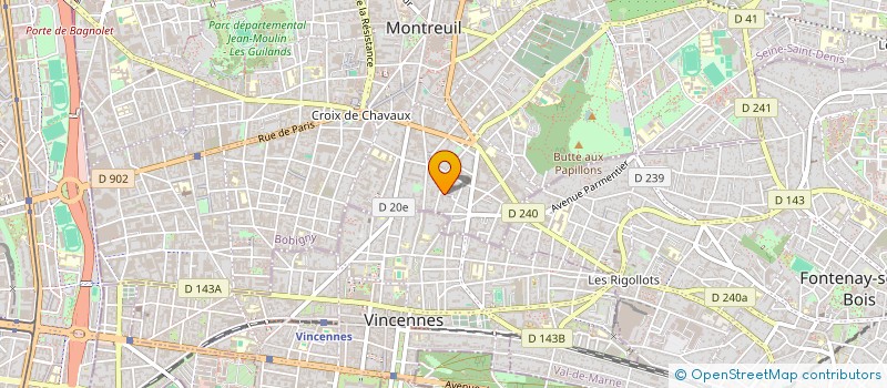 localisation de l'entreprise LA BRIQUE AGENCY  MONTREUIL