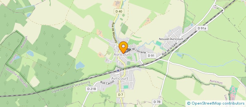 localisation de l'entreprise LA BRIQUE GOURMANDE  AVRICOURT