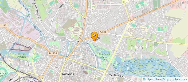 localisation de l'entreprise LA BRIQUE ROUGE à AMIENS