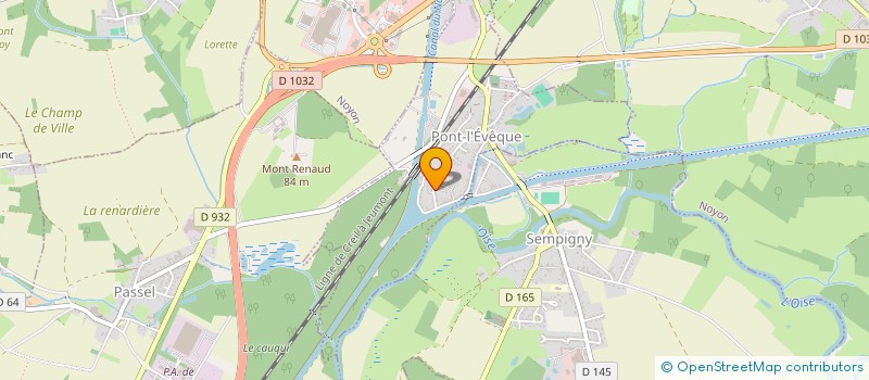 localisation de l'entreprise LA BRIQUE ROUGE  PONT-L'EVEQUE