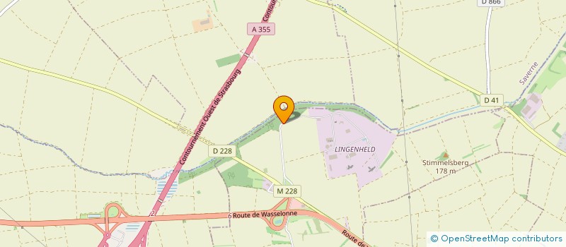 localisation de l'entreprise LA BRIQUETERIE  OBERSCHAEFFOLSHEIM