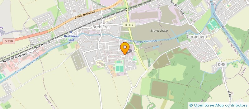 localisation de l'entreprise LA BRIQUETERIE FOURCY  BREBIERES