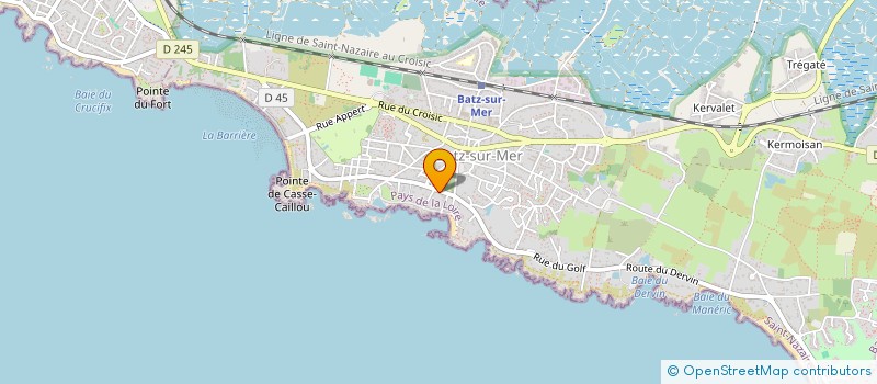 localisation de l'entreprise LA BRISE  BATZ-SUR-MER