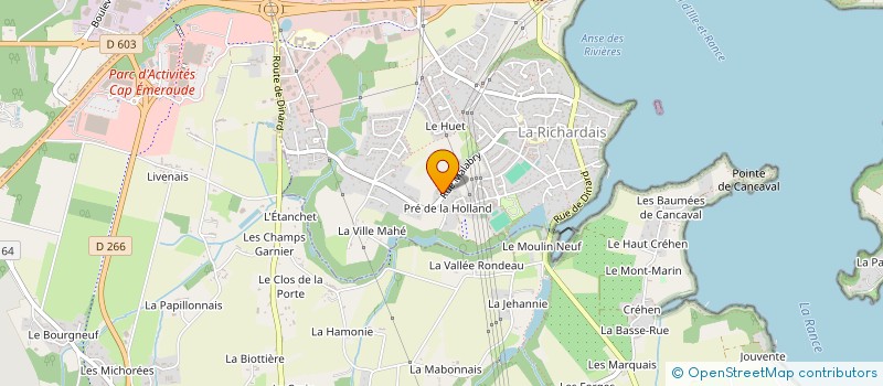 localisation de l'entreprise LA BRISE CORSAIRE  LA RICHARDAIS