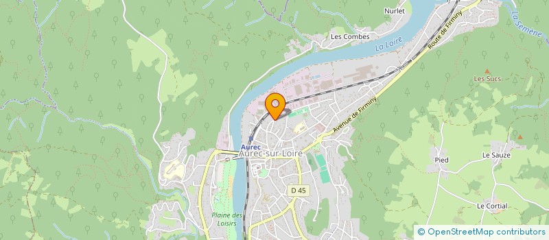 localisation de l'entreprise LA BRISE DE LOIRE  AUREC-SUR-LOIRE