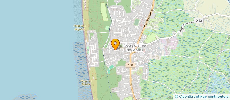 localisation de l'entreprise LA BRISE DE MER  NOTRE-DAME-DE-MONTS