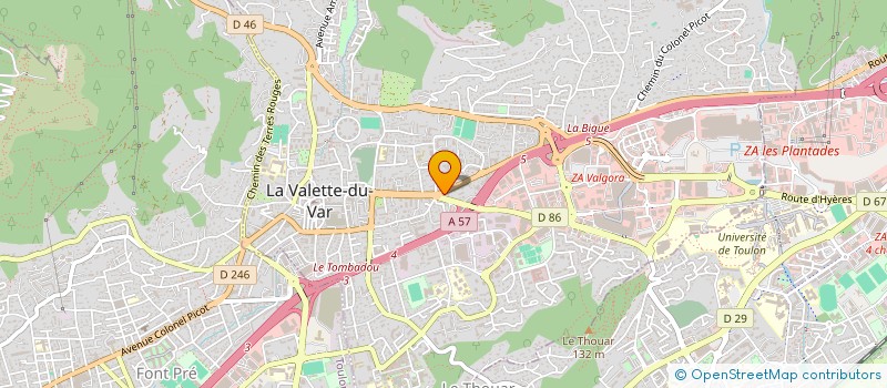 localisation de l'entreprise LA BRISE MARINE à LA VALETTE-DU-VAR