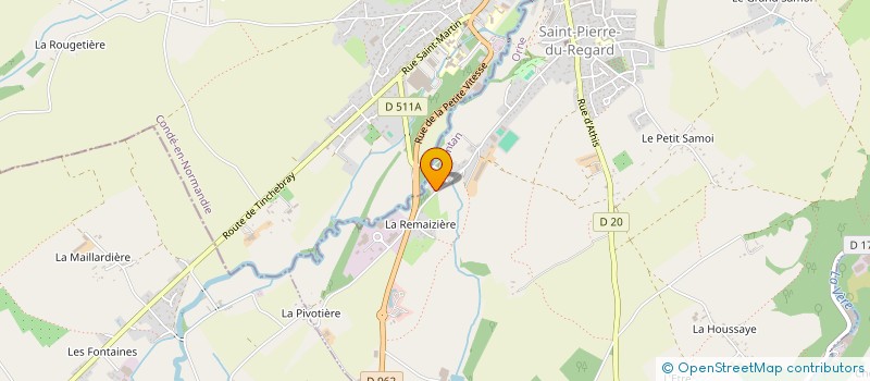 localisation de l'entreprise LA BRISTIERE à SAINT-PIERRE-DU-REGARD