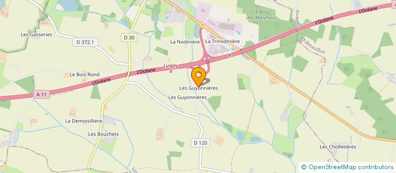 localisation de l'entreprise LA BROC EN TRAIN à LUIGNY
