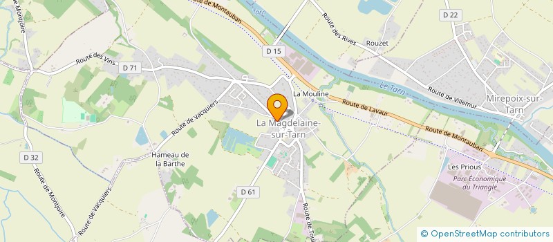 localisation de l'entreprise LA BROCANTE AUTHENTIQUE à VILLEMUR-SUR-TARN