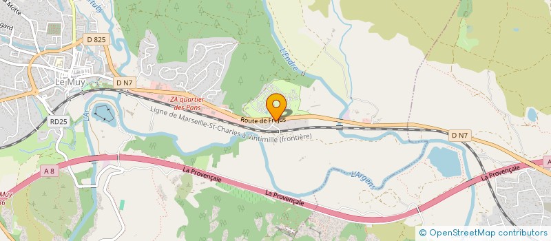 localisation de l'entreprise LA BROCANTE DU COEUR  LE MUY