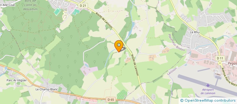 localisation de l'entreprise LA BROCANTE ENCYCLOPEDIQUE  PLEUMEUR-BODOU