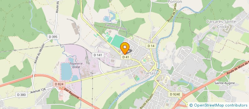 localisation de l'entreprise LA BROCANTE SOLIDAIRE  TARTAS