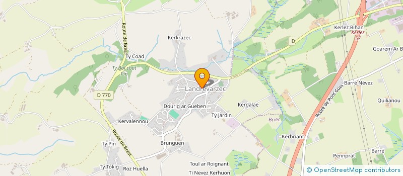 localisation de l'entreprise LA BROCELIANDE  BRIEC