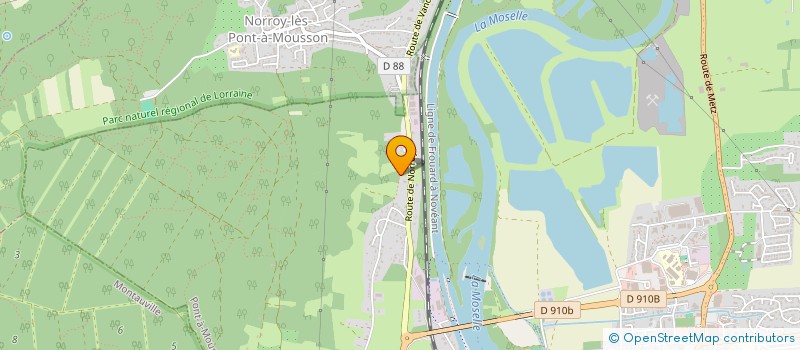 localisation de l'entreprise LA BROCHE  PONT-A-MOUSSON