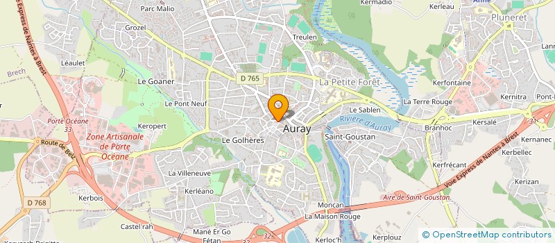 localisation de l'entreprise LA BROCHE ALREENNE à AURAY