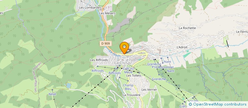localisation de l'entreprise LA BROCHE D'ARGENT à LA CLUSAZ