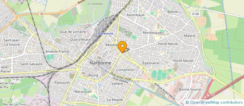 localisation de l'entreprise LA BROCHE DE PIERRE  NARBONNE