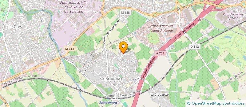 localisation de l'entreprise LA BROCHETTE IMPRO  SAINT-AUNES