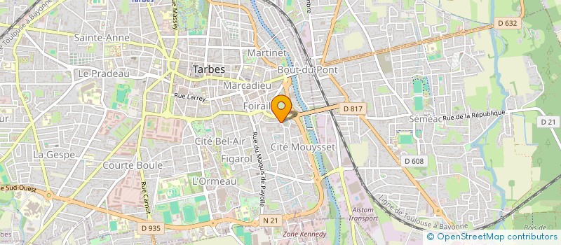 localisation de l'entreprise LA BROCHETTERIE à TARBES
