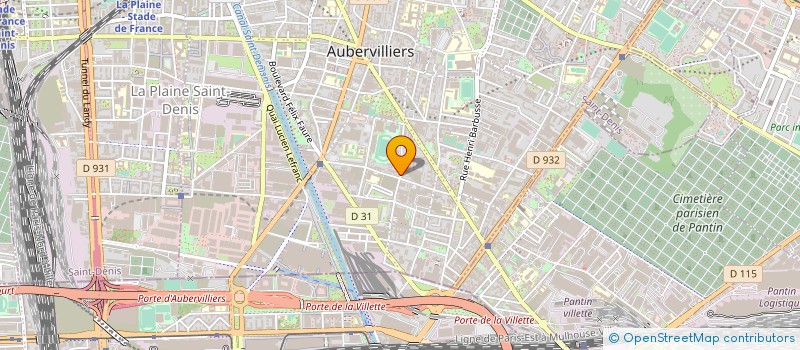 localisation de l'entreprise LA BROCHURE QUATRE VINGT DOUZE à AUBERVILLIERS