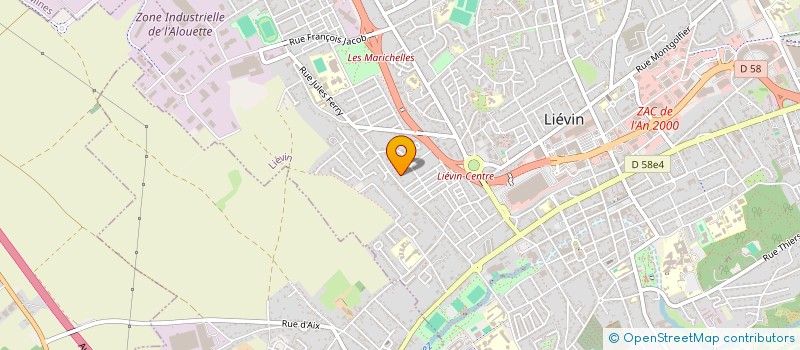 localisation de l'entreprise LA BROD'RIS à LIEVIN