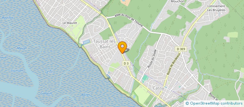 localisation de l'entreprise LA BRODERIE DU BASSIN  LANTON