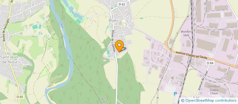 localisation de l'entreprise LA BRONDILLANTE  BLYES