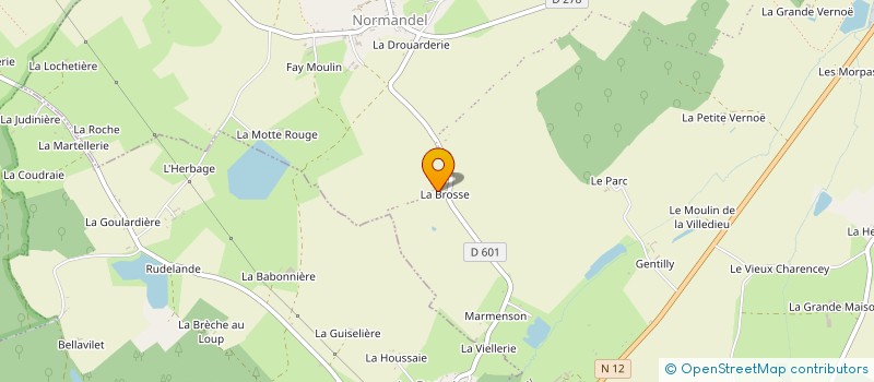 localisation de l'entreprise LA BROSSE à CHARENCEY