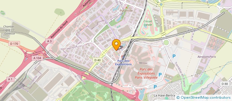 localisation de l'entreprise LA BROSSE ET DUPONT à VILLEPINTE