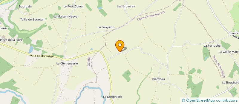 localisation de l'entreprise LA BROUARDIERE  CHEMILLE-SUR-INDROIS