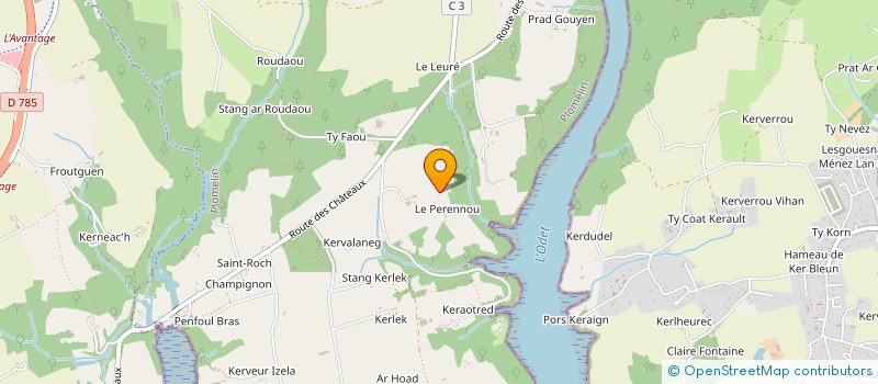 localisation de l'entreprise LA BROUETTE DE KERIVOAL  PLOMELIN