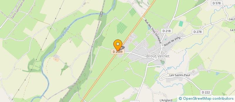 localisation de l'entreprise LA BROUETTE EN SCENE à BROUT-VERNET