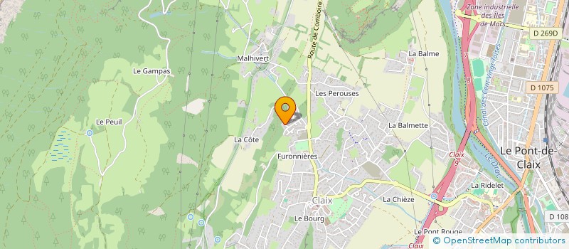 localisation de l'entreprise LA BROUSSARDE SENEGAULOISE  CLAIX