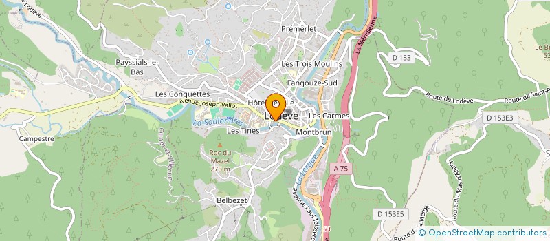 localisation de l'entreprise LA BROUSSE DE MOUSSA à LODEVE