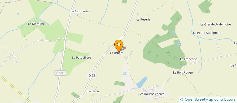 localisation de l'entreprise LA BRUERE  BETZ-LE-CHATEAU