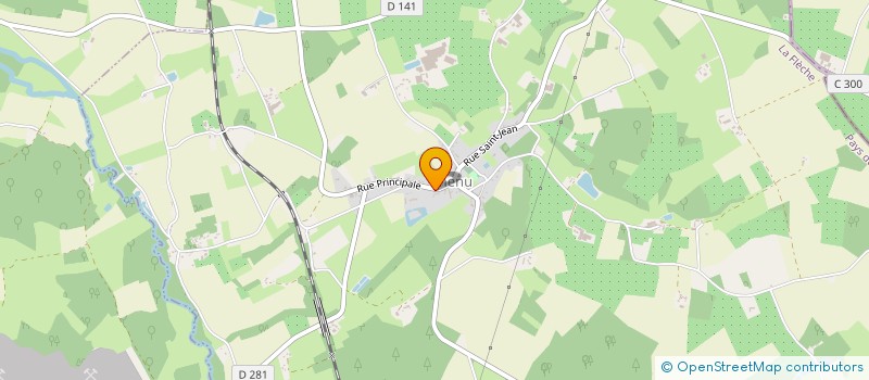 localisation de l'entreprise LA BRUERIA 1156  LA BRUERE SUR LOIR