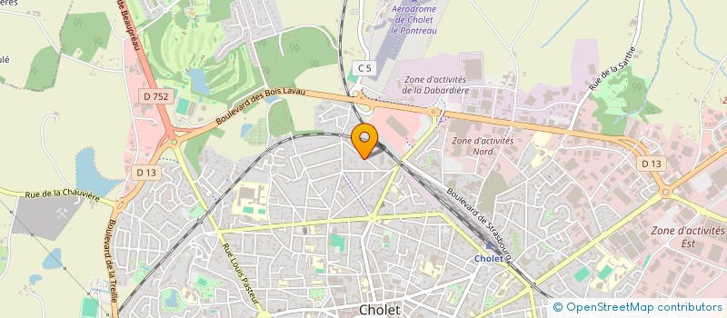 localisation de l'entreprise LA BRUFFIERE à CHOLET